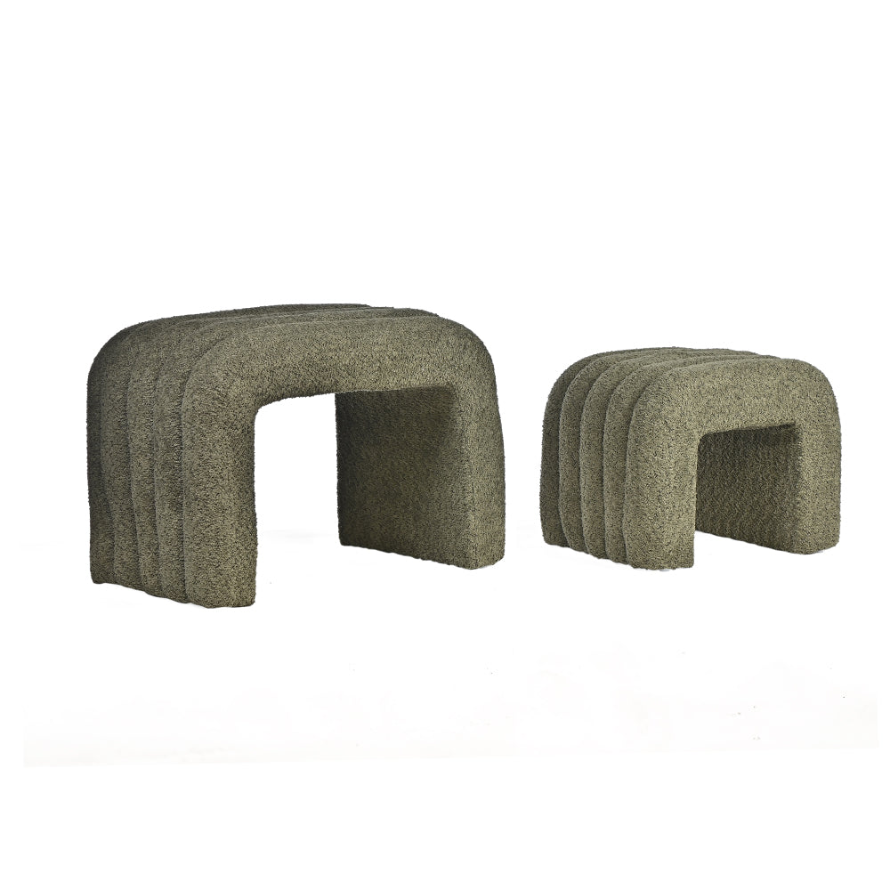 Arcadia Boucle Pouf Bench