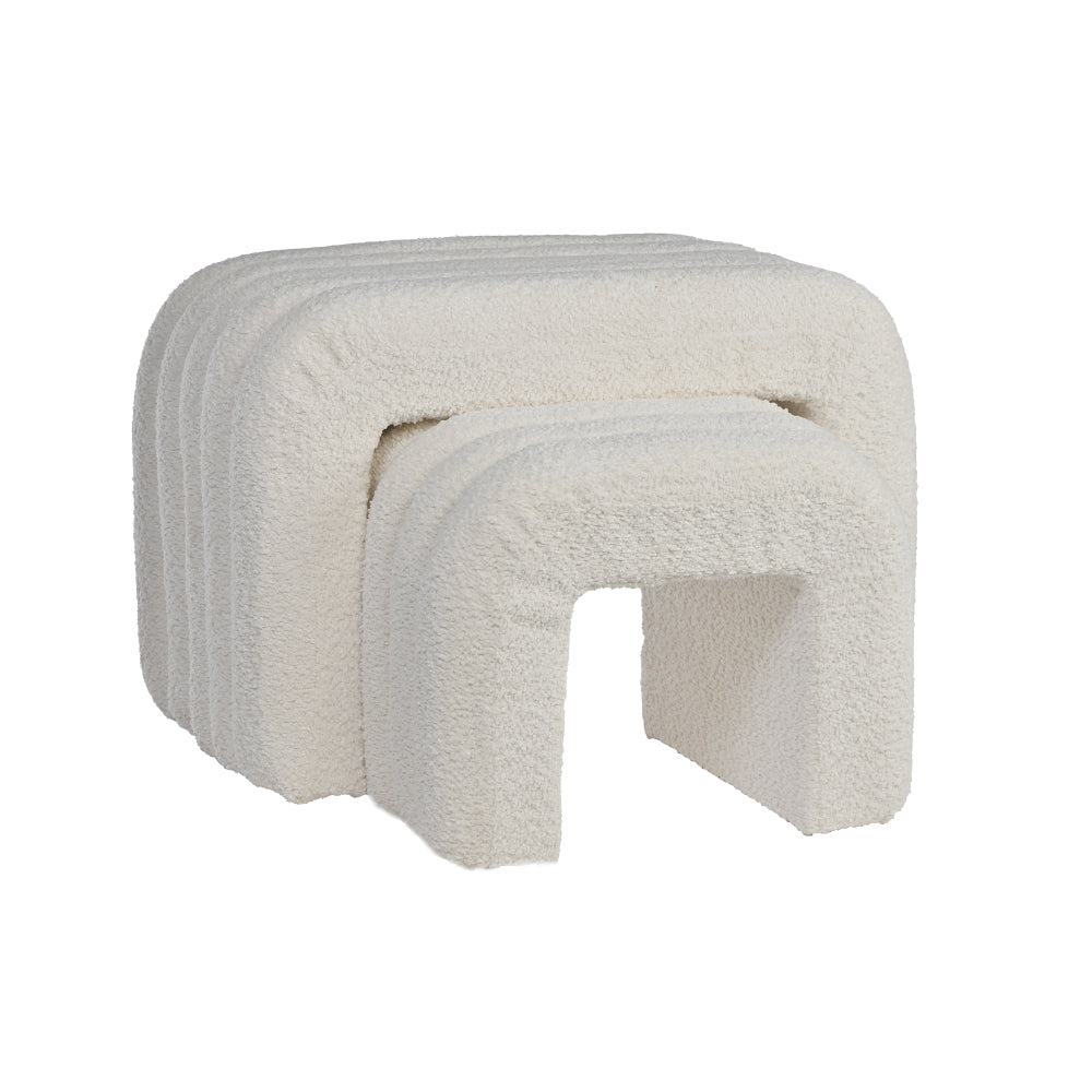 Arcadia Boucle Pouf Bench