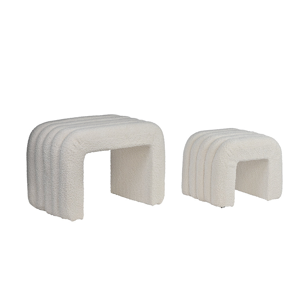 Arcadia Boucle Pouf Bench