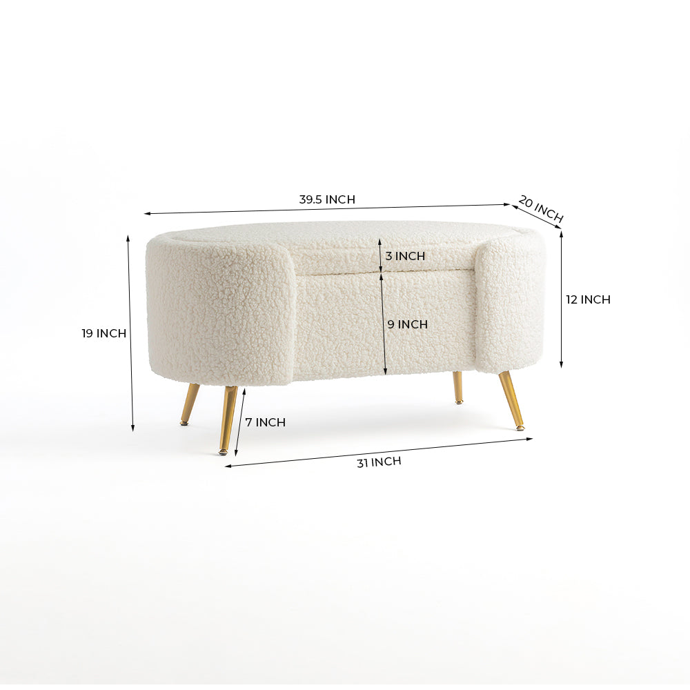 Alabaster Haven Storage Bench