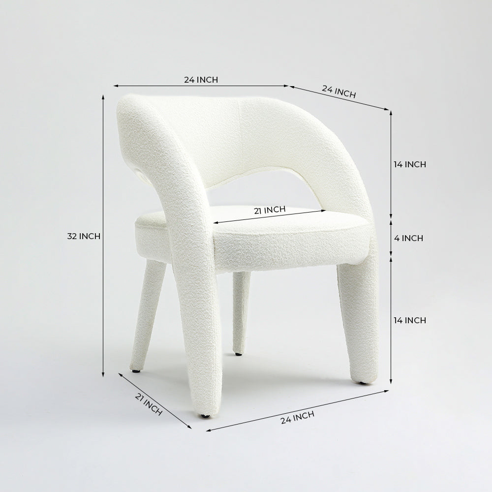 Cressa Boucle Dining Chair