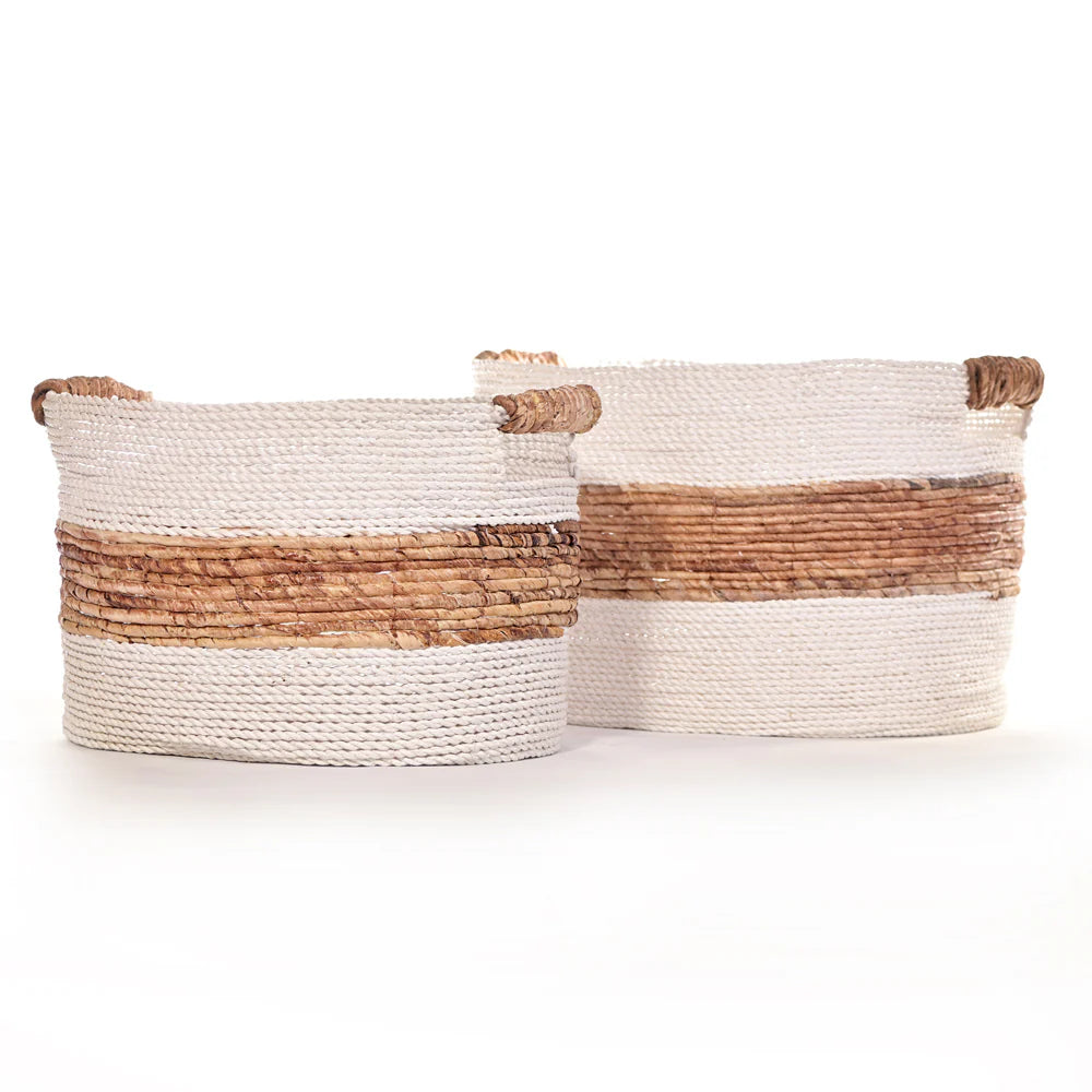 Daisy Poppy Basket (set of 2) - Bare Boho Living