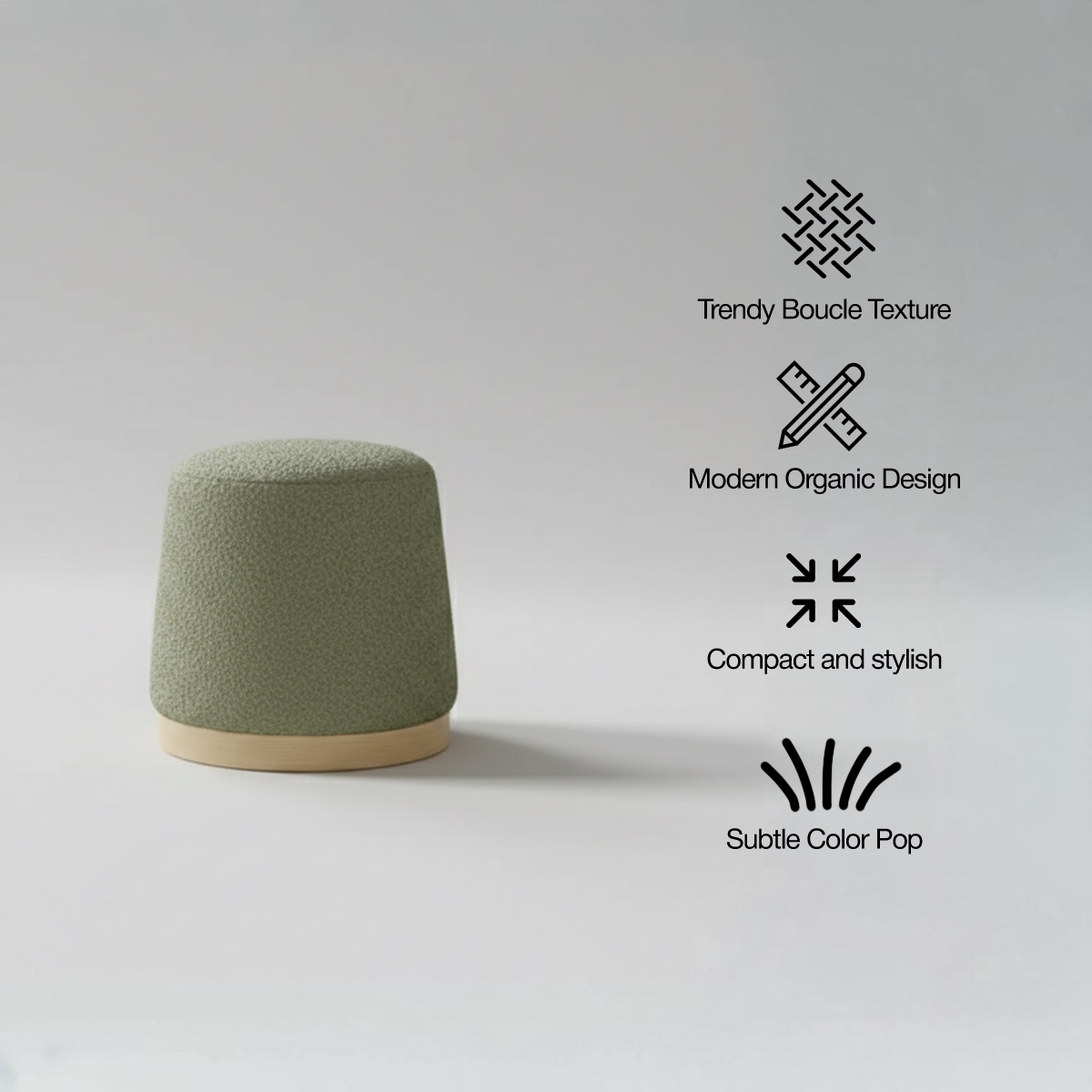 Nestle Boucle Pouf Stool