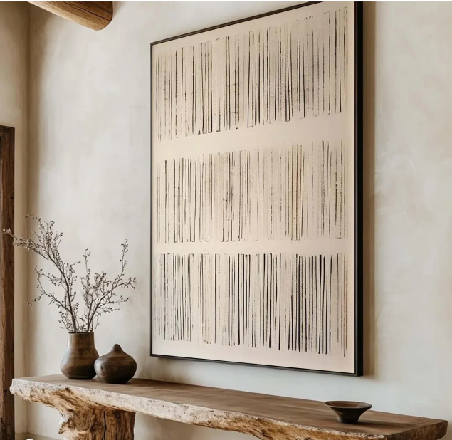 Sandstone Serenity Digital Wall Painting
