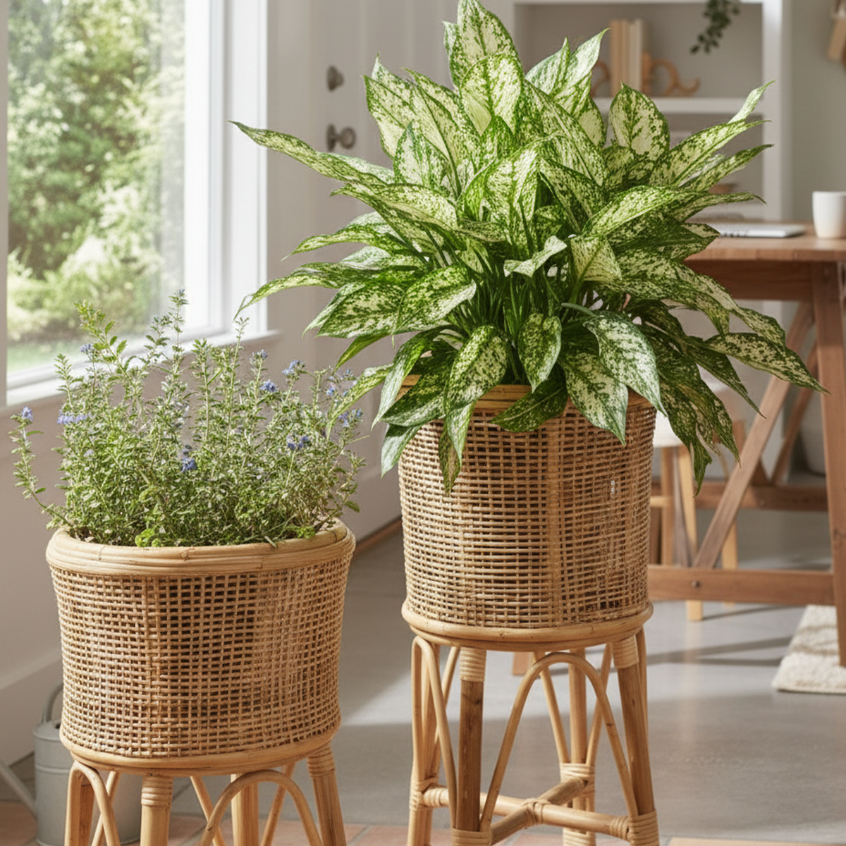 Sunshine Rattan Planter