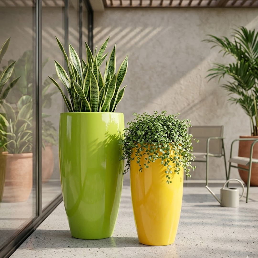 Solis Gloss Floor Planter