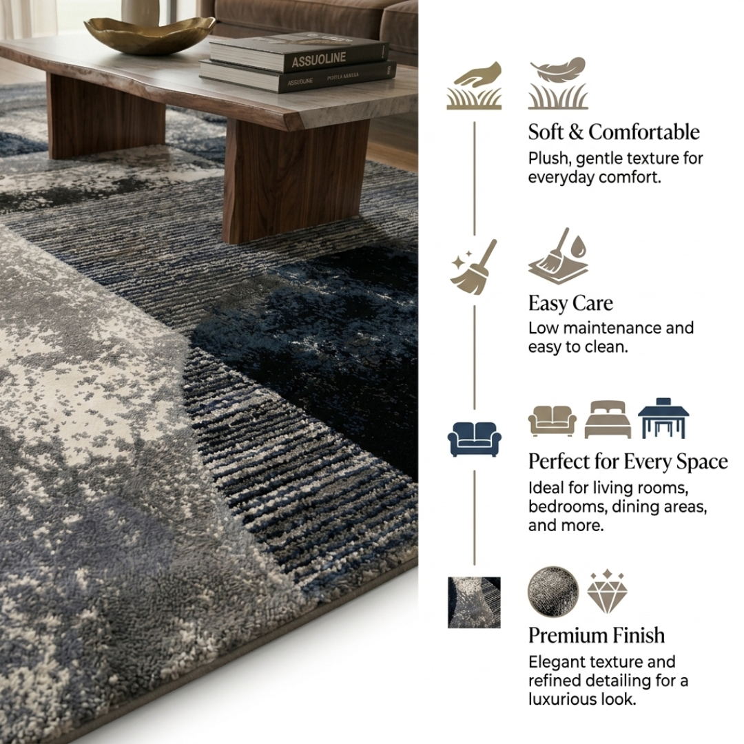 Midnight Prism Luxe Rug