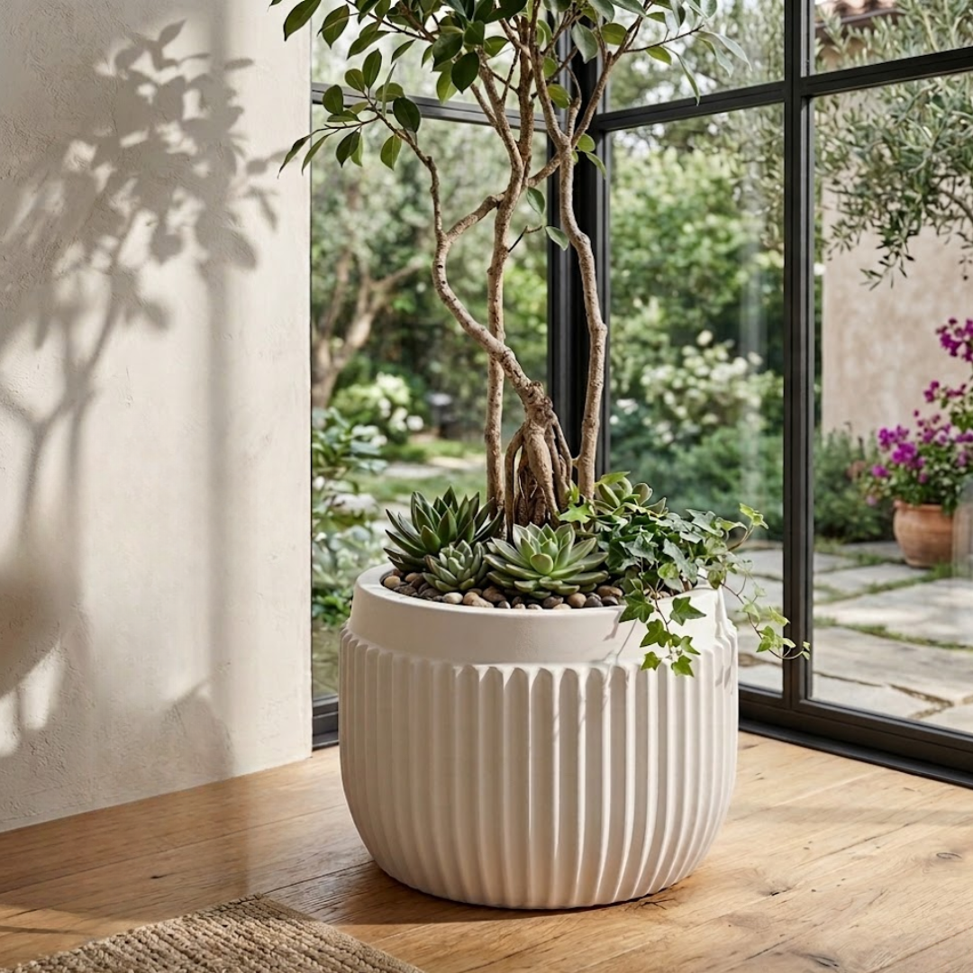 Aurelle Fluted Planter