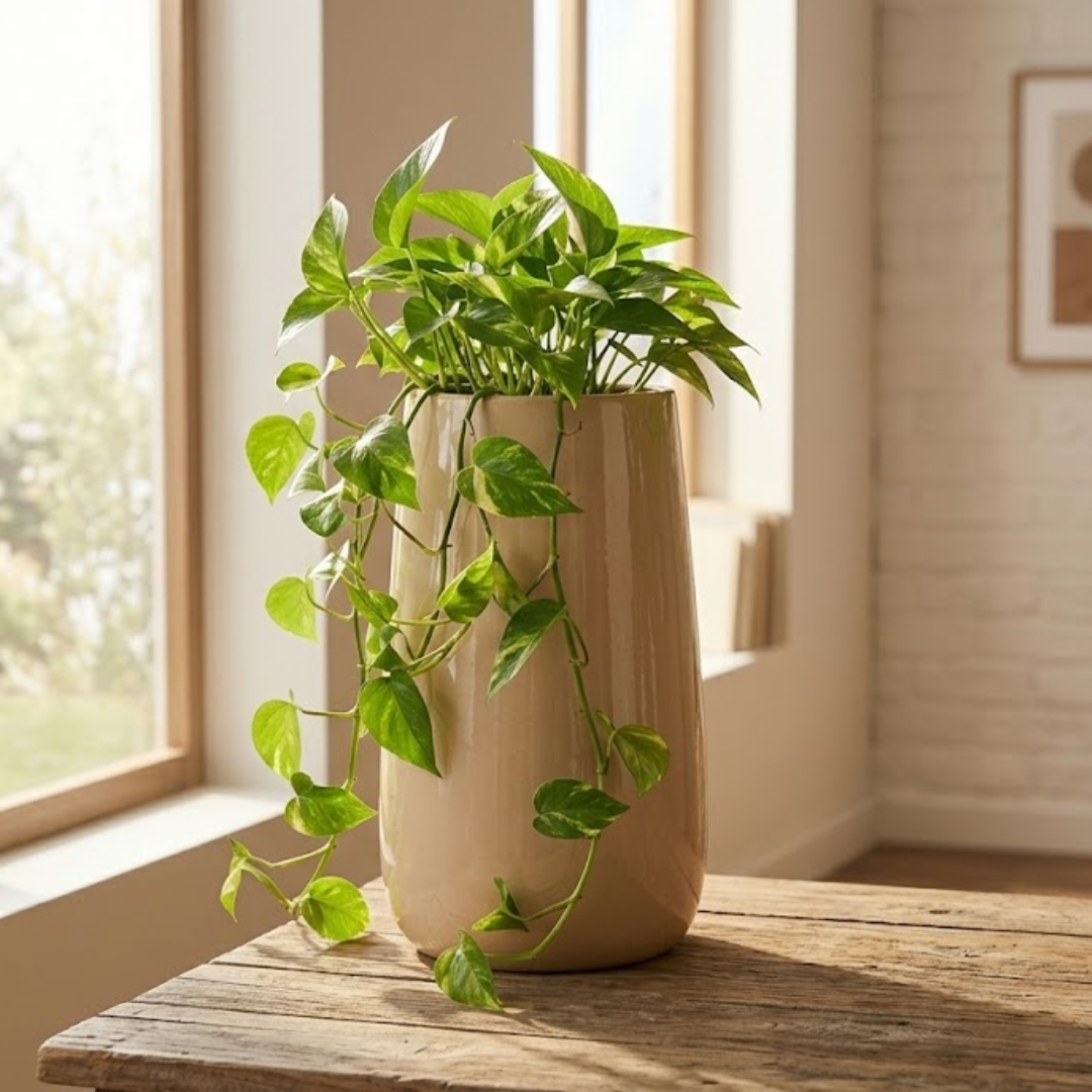 Serene Curve Ceramic Planter