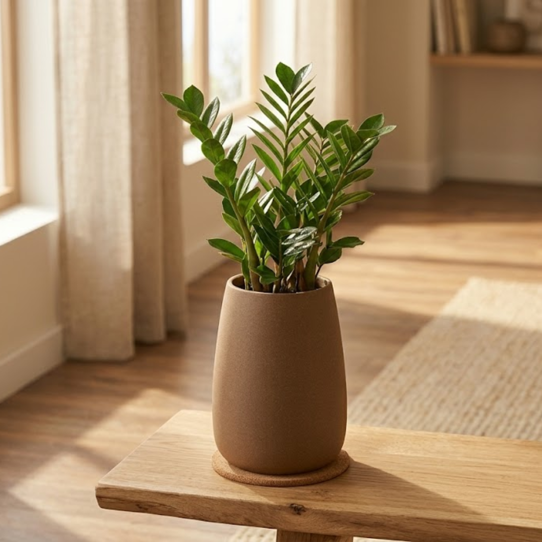 Serene Curve Ceramic Planter