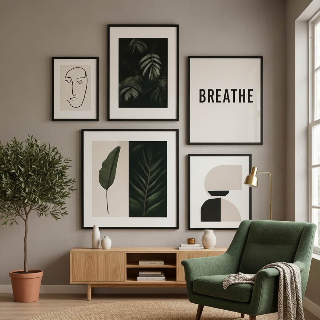 Botanica Aura Digital Wall Paintings (set of 5)