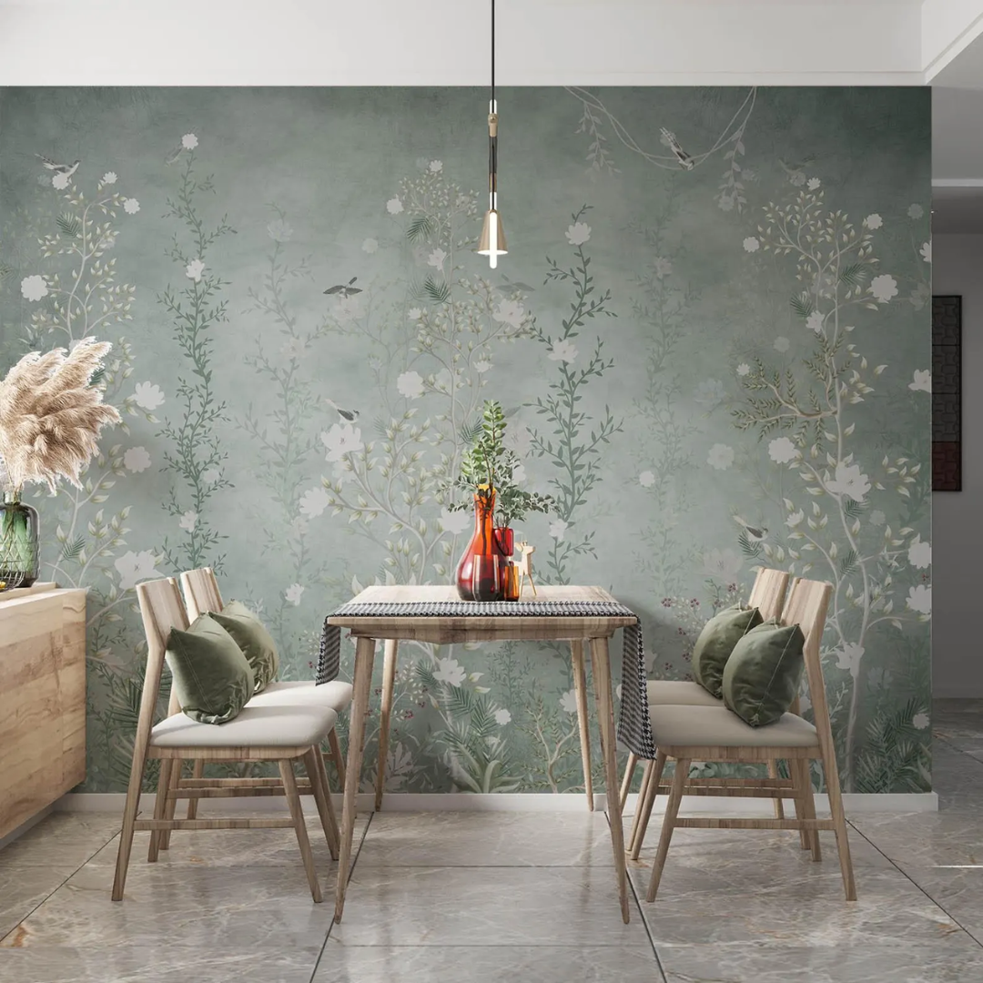 Whispering Sage Botanical Wallpaper