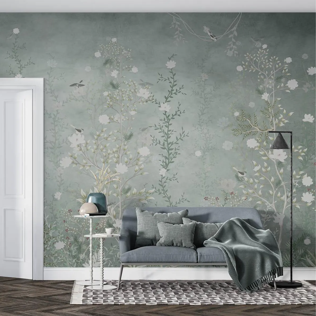 Whispering Sage Botanical Wallpaper