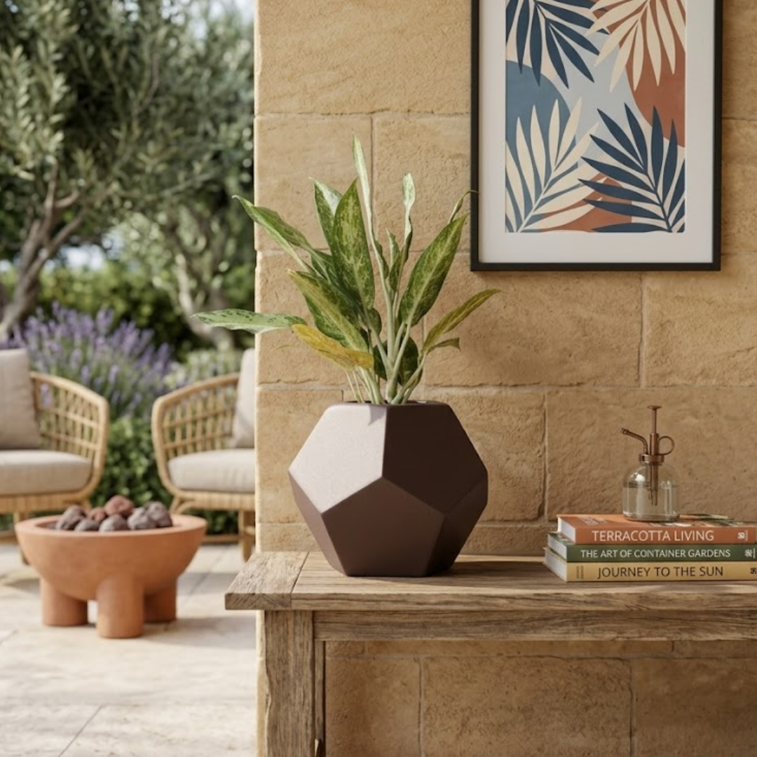 Mocha Prism Planter