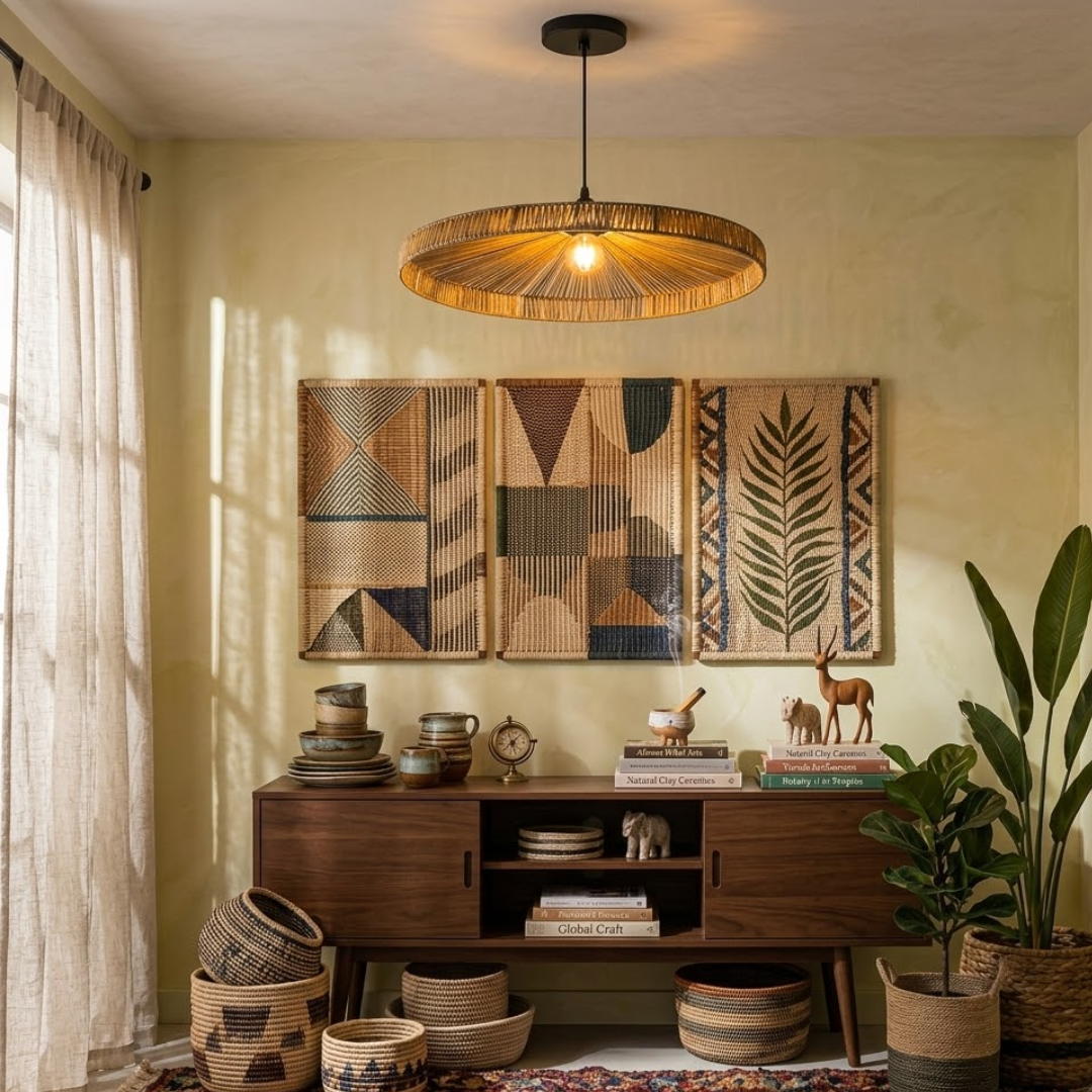 Solara Thread Weave Pendant Lamp