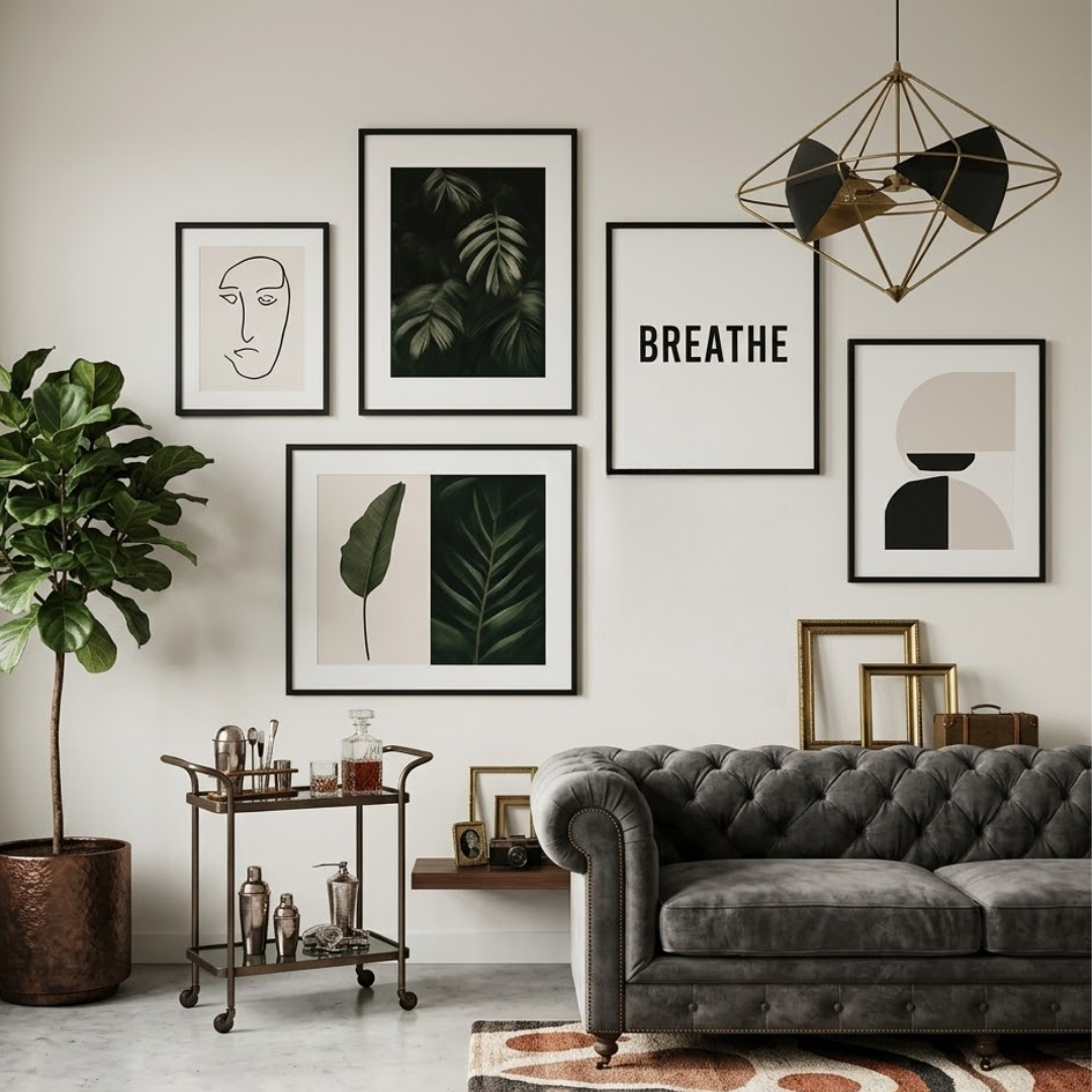 Botanica Aura Digital Wall Paintings (set of 5)