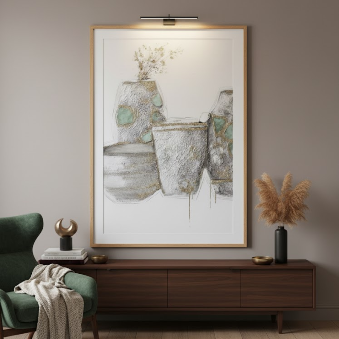 Luminous Still 3D Handmade Textured Wall Painting