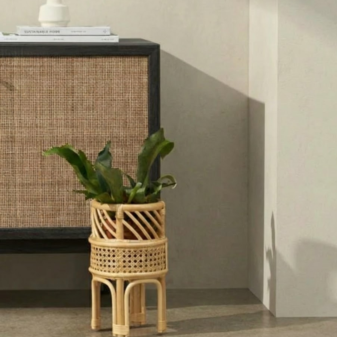 Timeless Rattan Planter