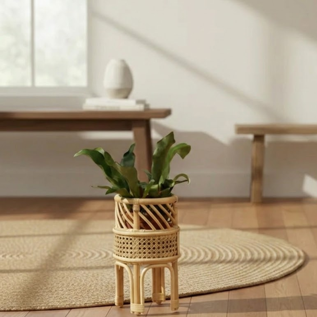 Timeless Rattan Planter