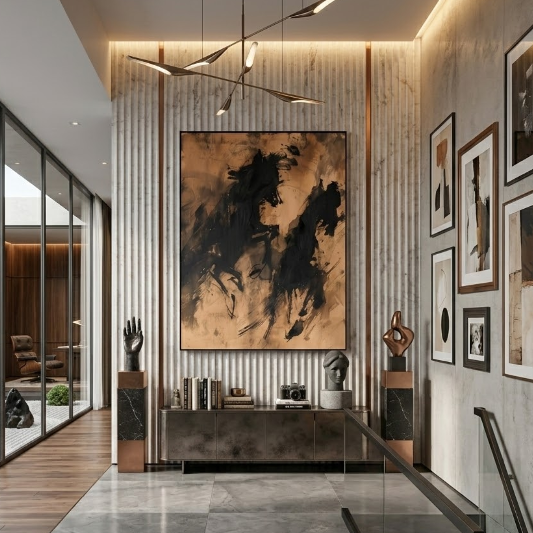 Ethereal Motion- Handmade Wall Painting