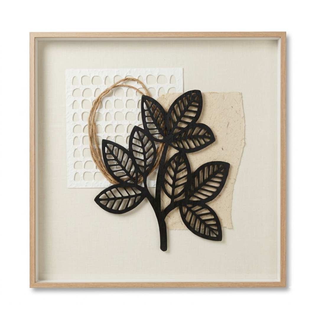 Botanica Aura Handmade 3D Textured Wall Painting