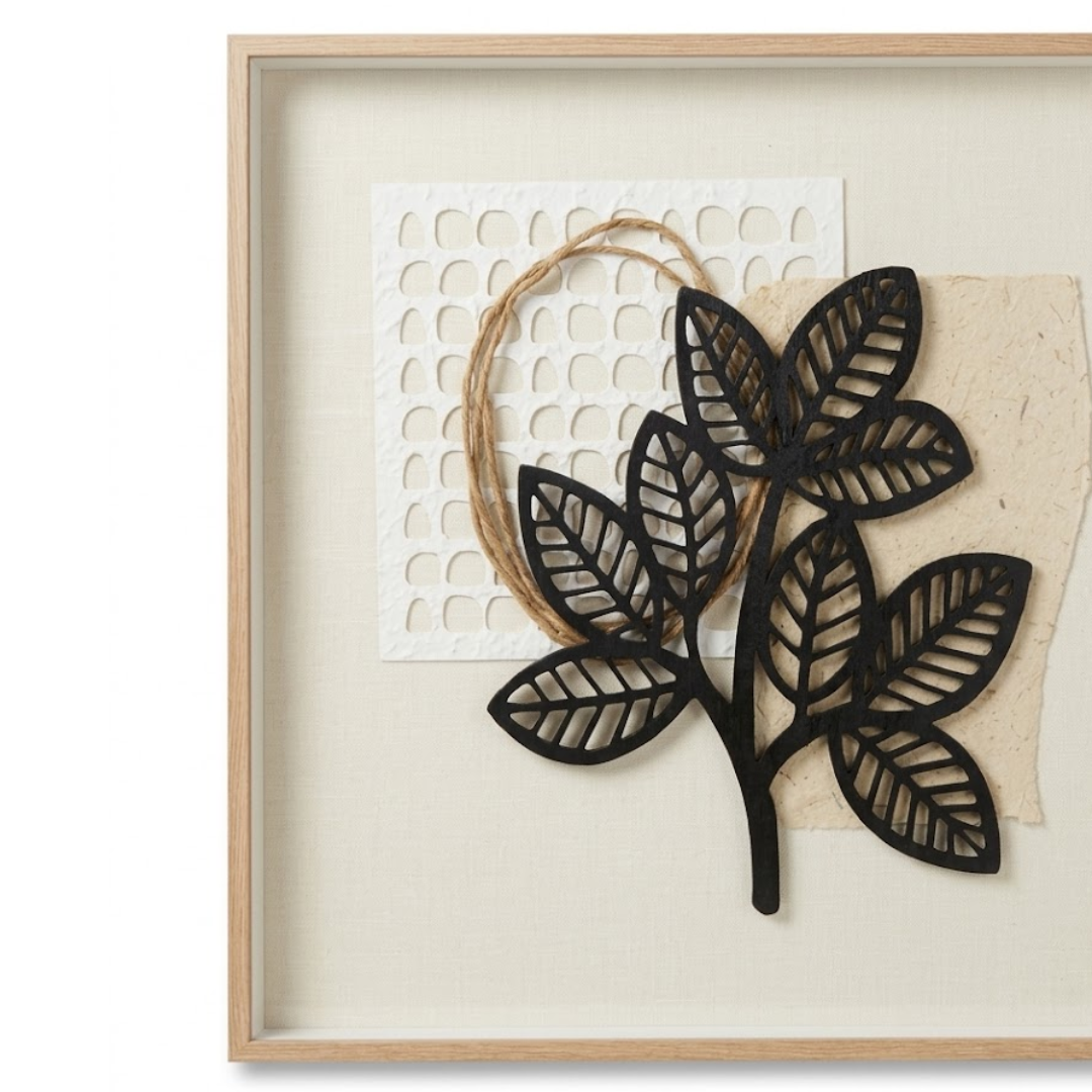 Botanica Aura Handmade 3D Textured Wall Painting