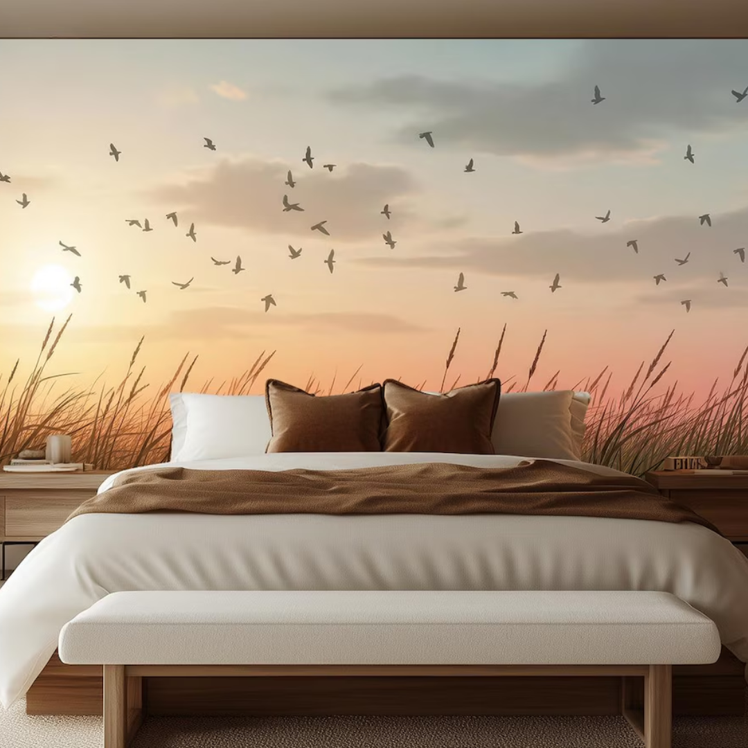 Sunset Field Wallpaper