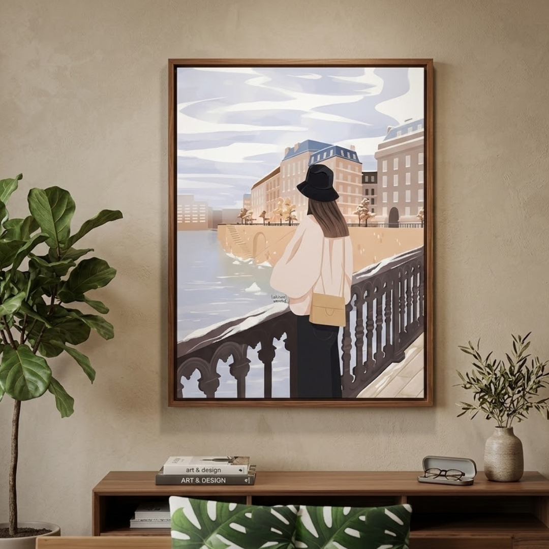 The Canal Muse Digital Wall Painting