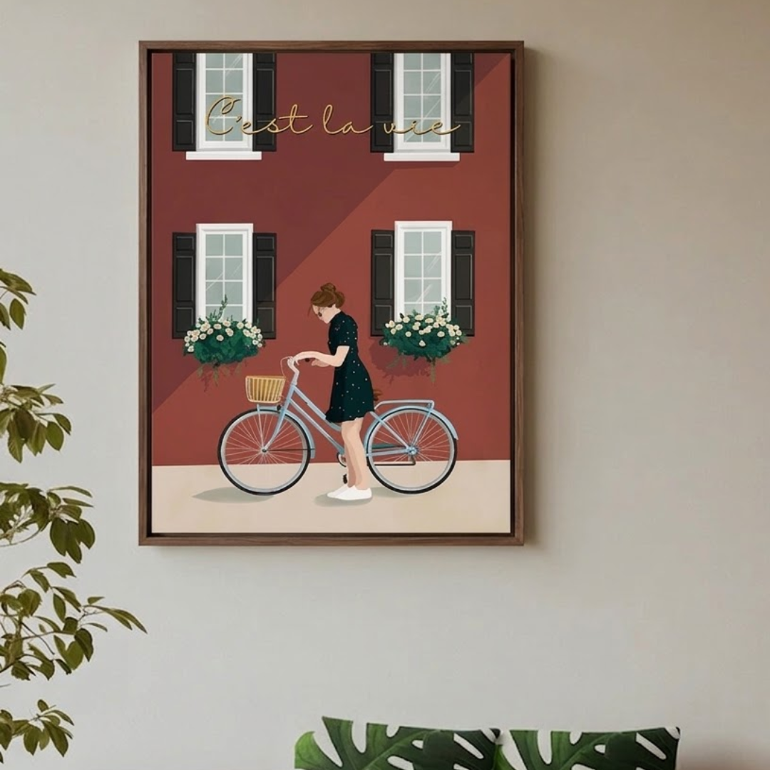 C’est la Vie Digital Wall Painting