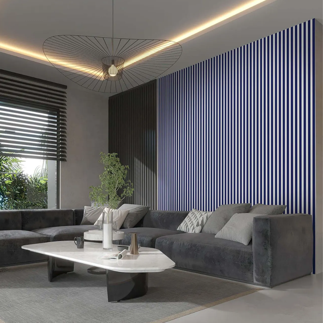 Azure Prep Stripe Wallpaper