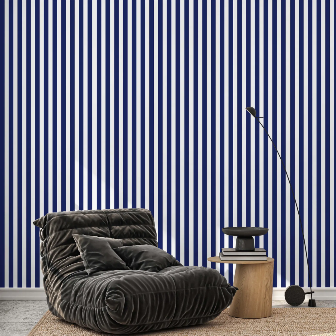 Azure Prep Stripe Wallpaper