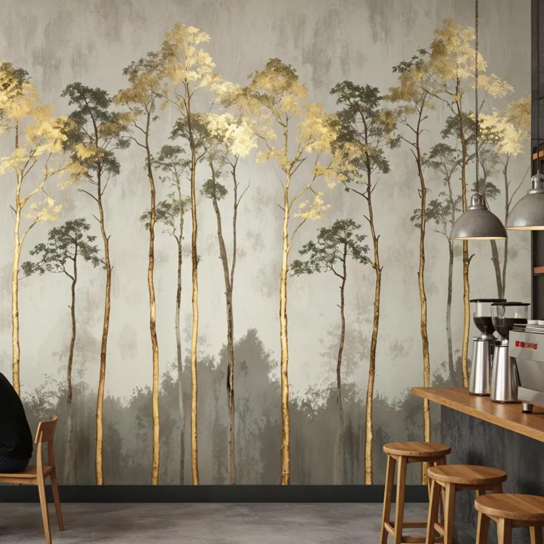 Golden Forest Dream Wallpaper