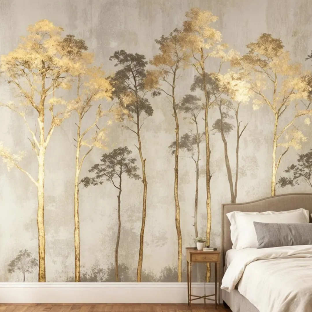 Golden Forest Dream Wallpaper