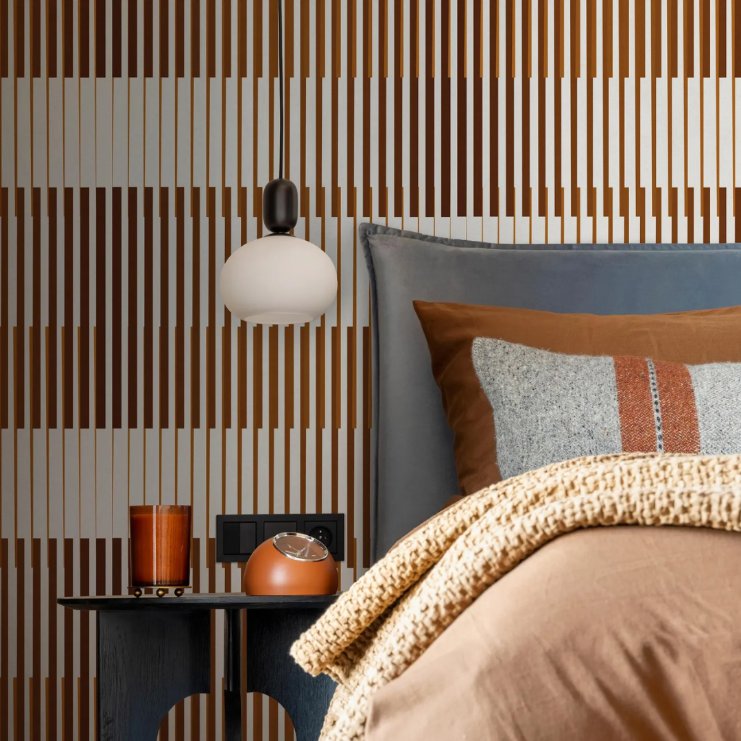 Modern Stripe Flow Wallpaper