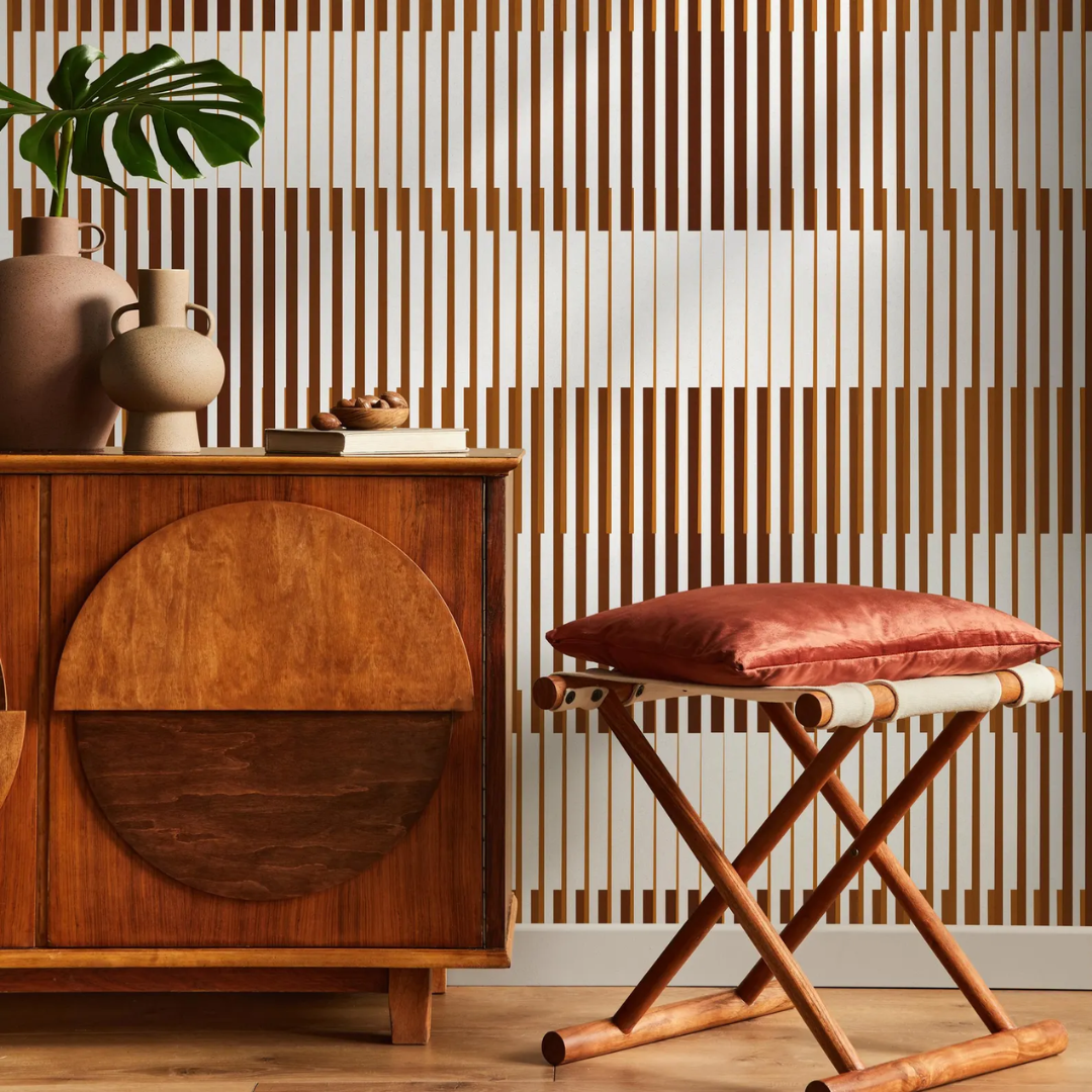 Modern Stripe Flow Wallpaper