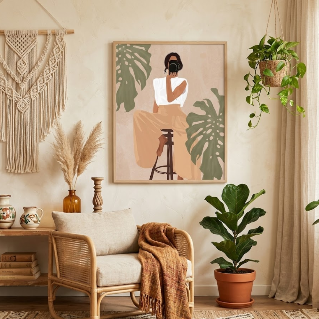 Boho Girl Frame