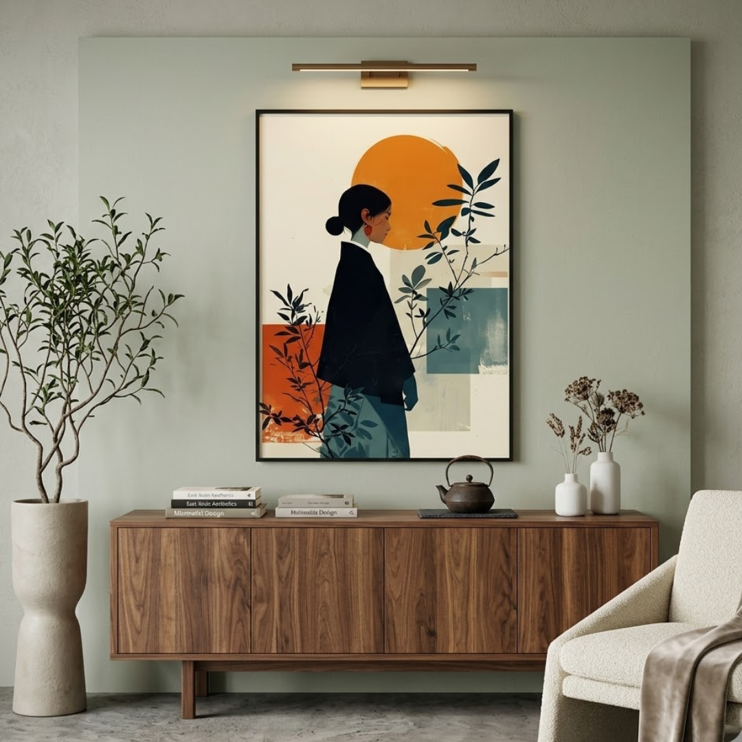 Serenity in Bloom Digital Wall Painting