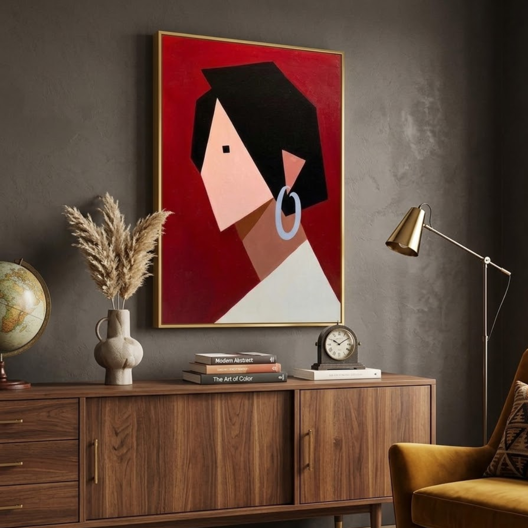 Abstract Aura Digital Wall Painting