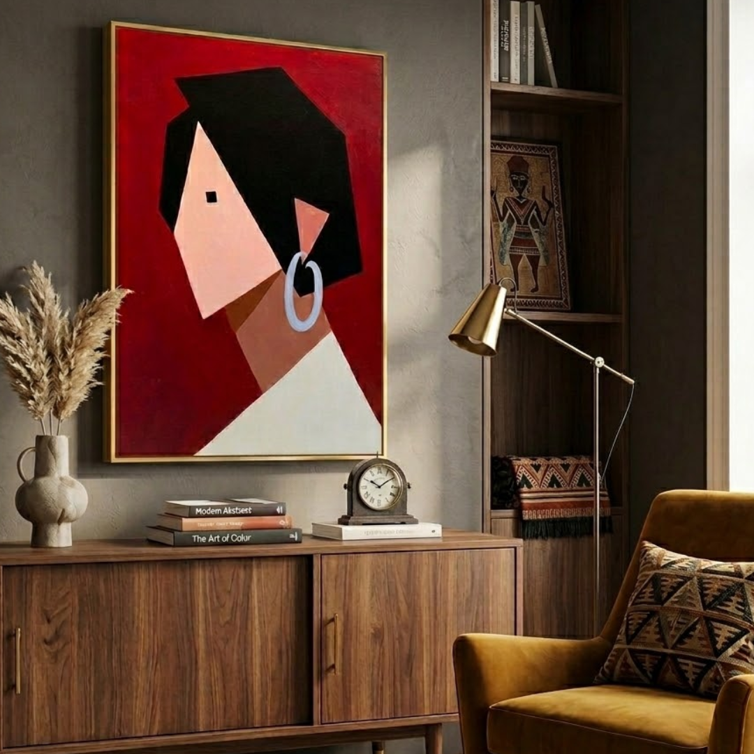 Abstract Aura Digital Wall Painting