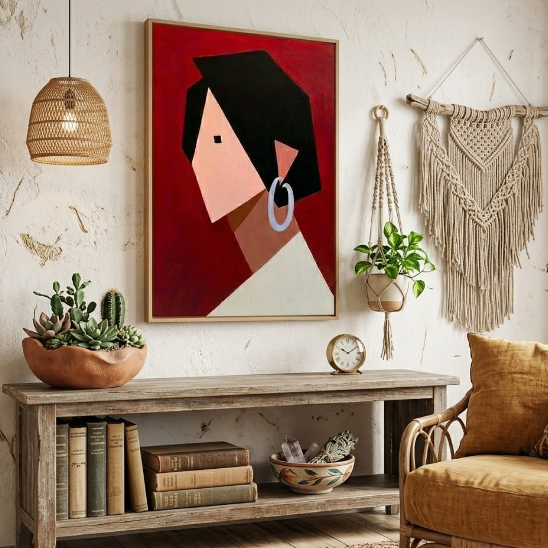 Abstract Aura Digital Wall Painting
