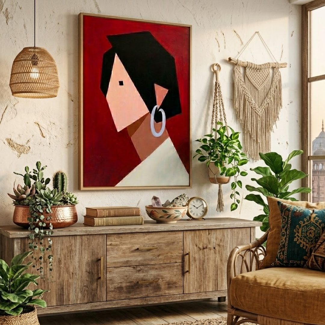 Abstract Aura Digital Wall Painting