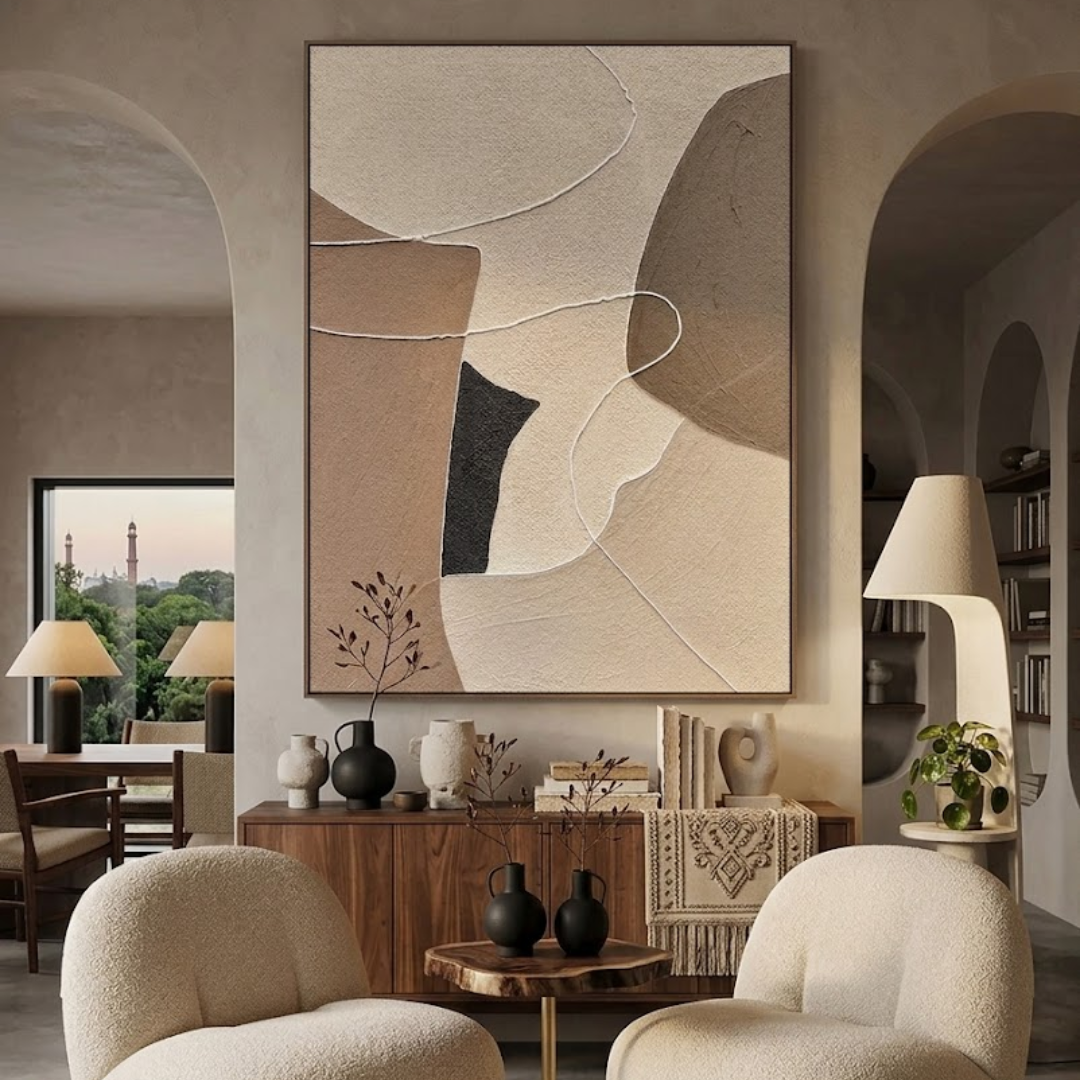Clay Whisper Handmade Wall Painting