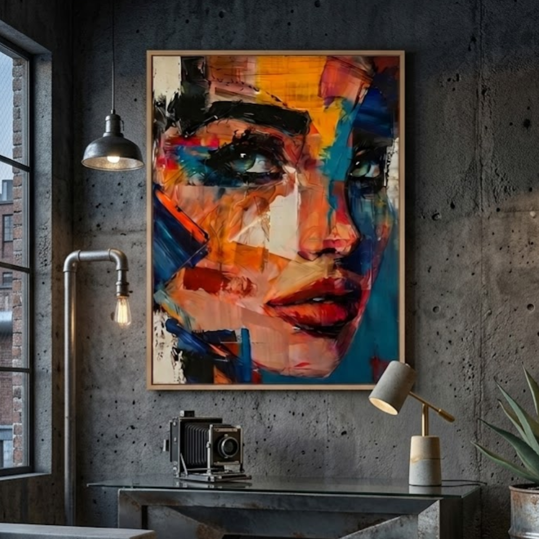 Chromatic Muse Digital Wall Painting