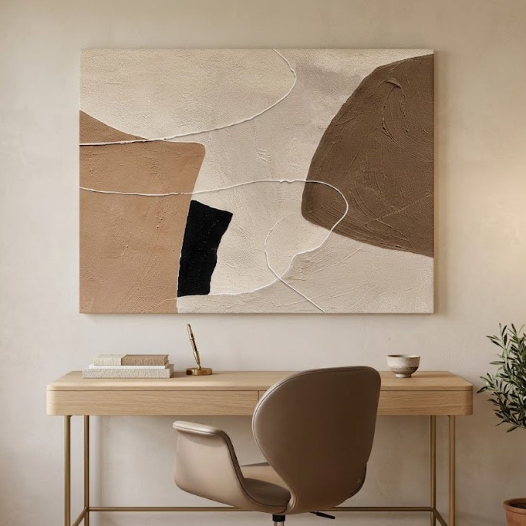 Clay Whisper Handmade Wall Painting