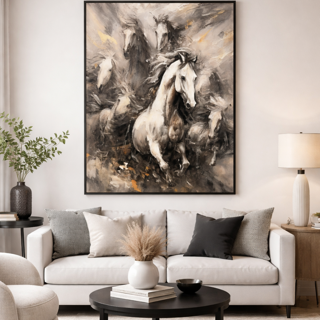 Galloping Majesty Motion Digital Wall Painting