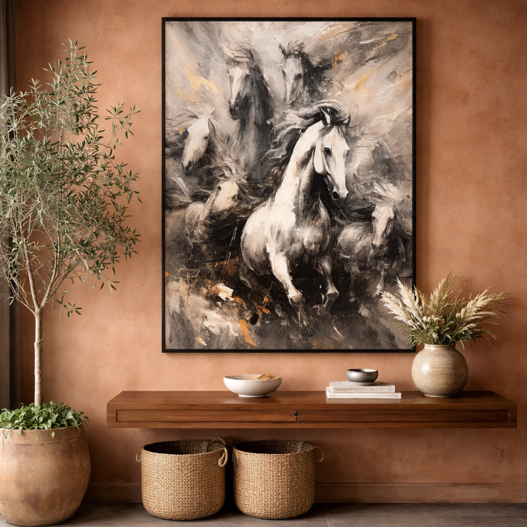Galloping Majesty Motion Digital Wall Painting