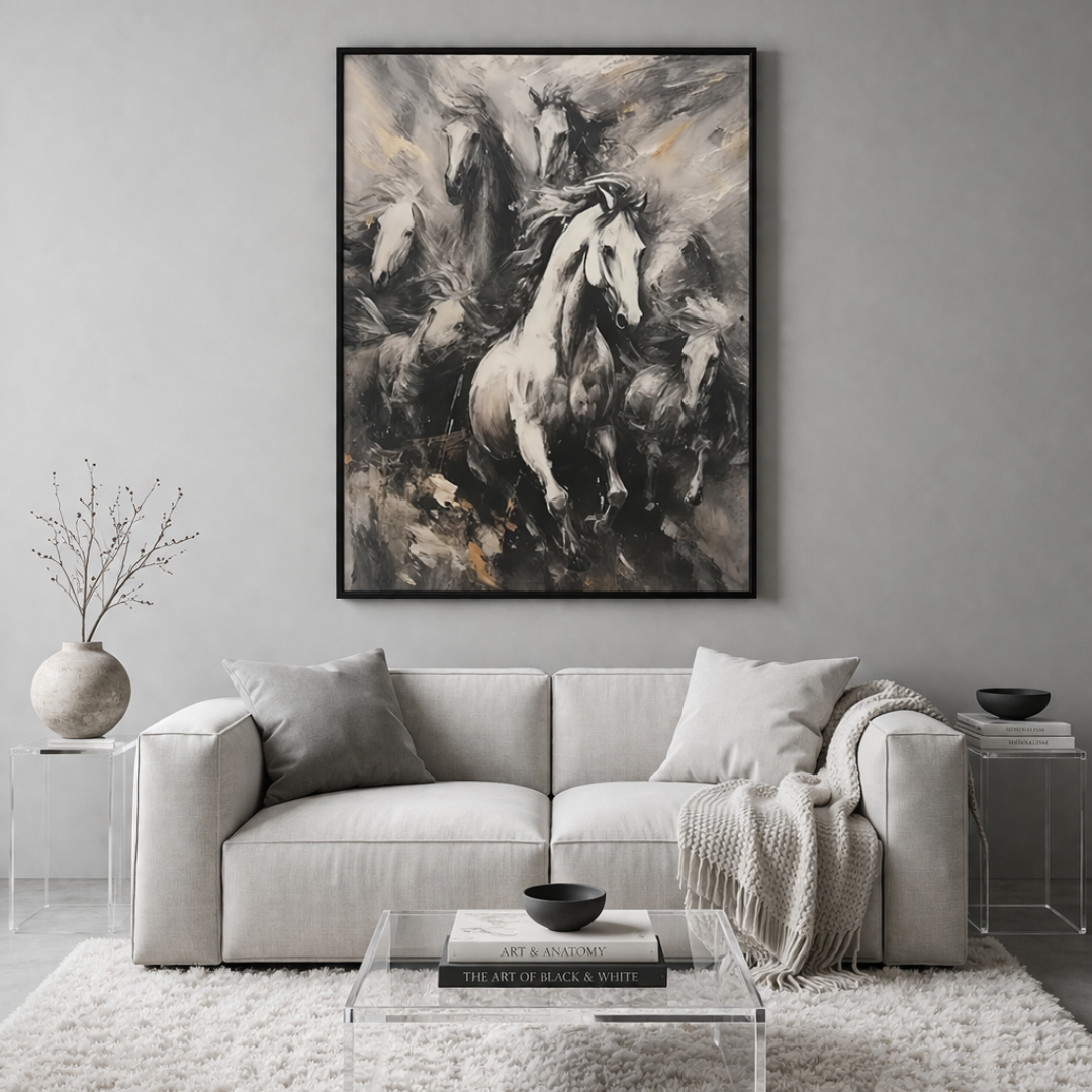 Galloping Majesty Motion Digital Wall Painting