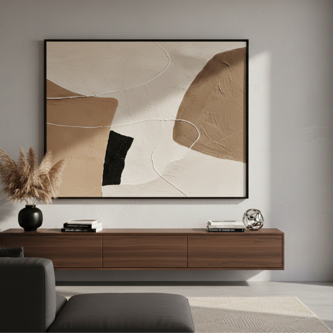Clay Whisper Handmade Wall Painting