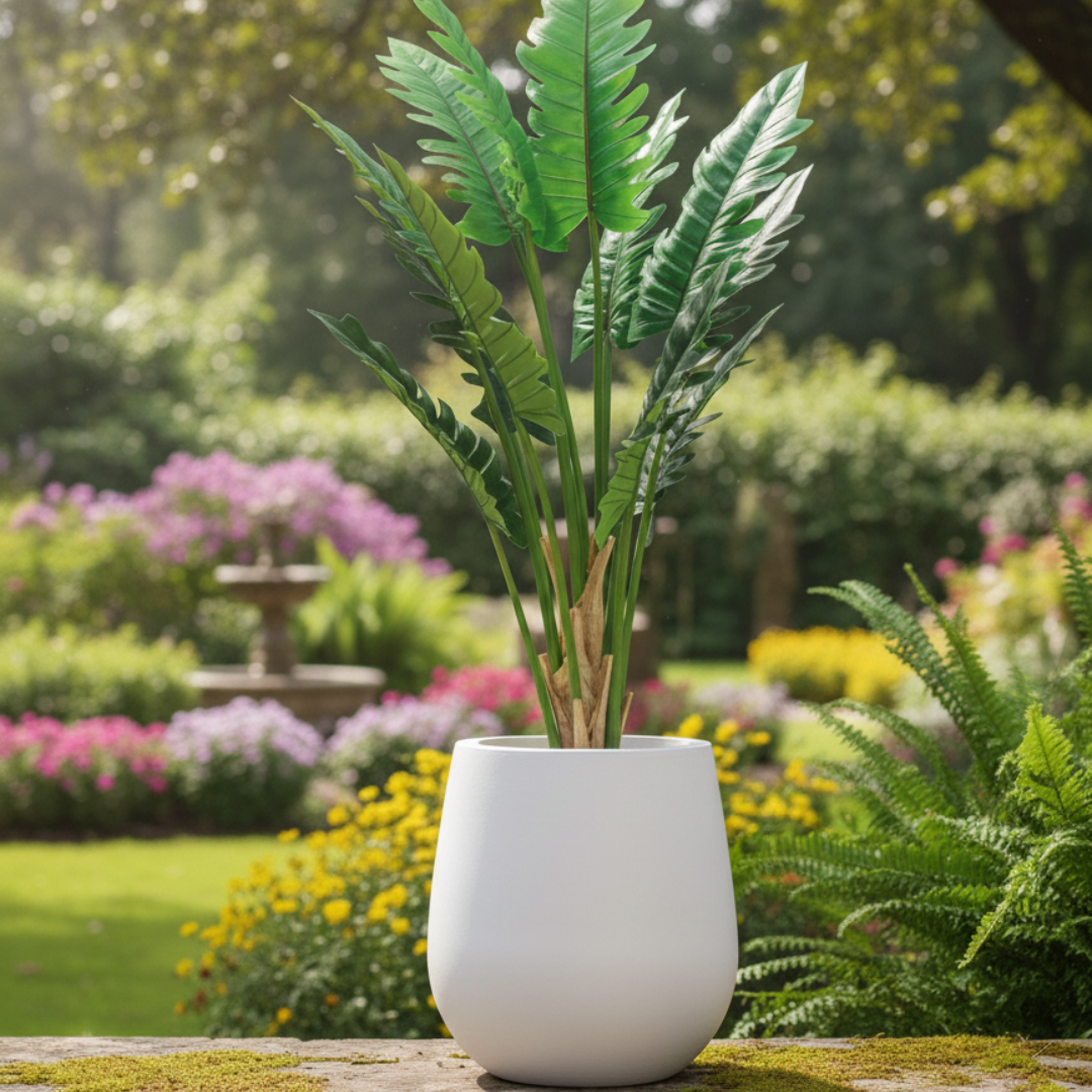 Ivory Orb Planter