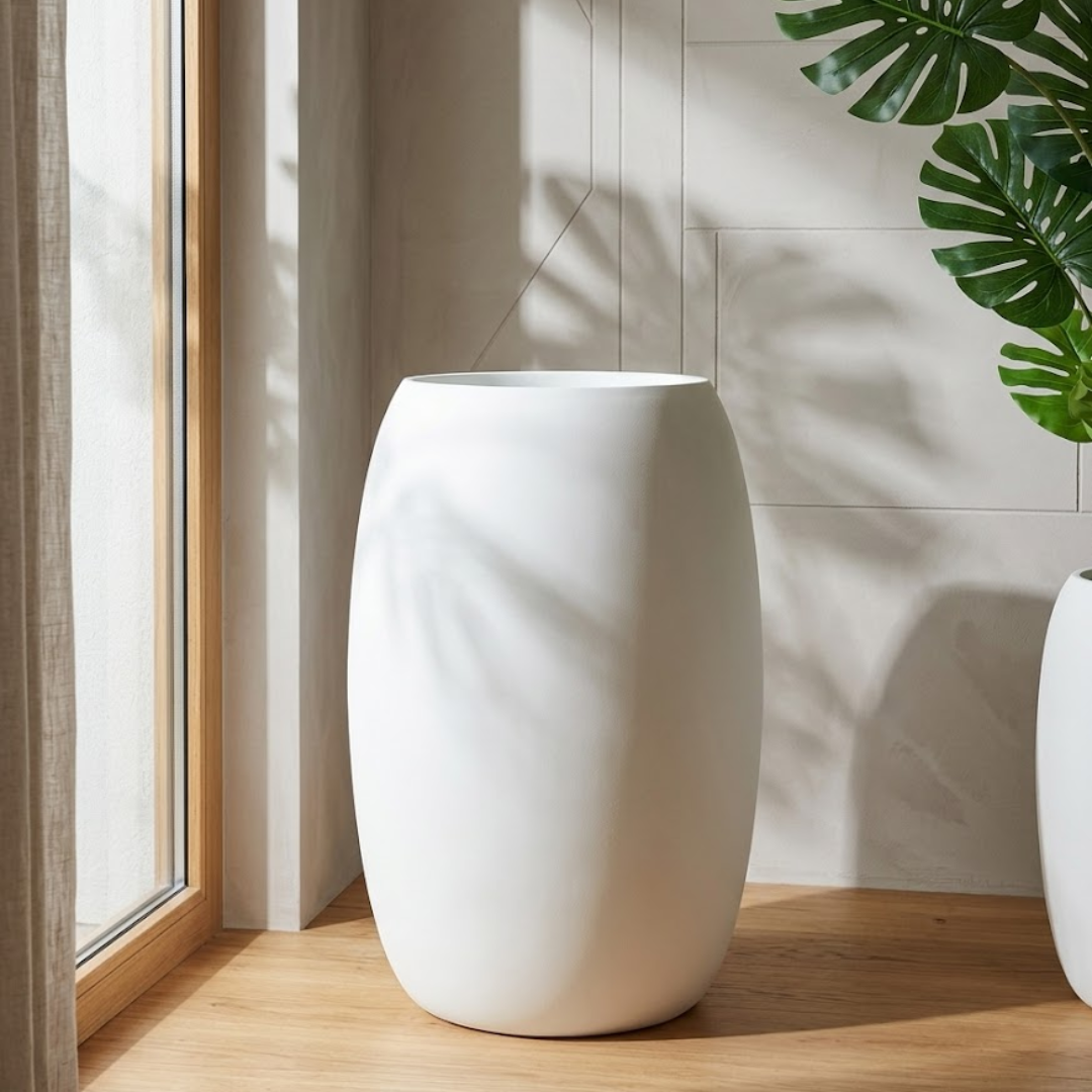 Eira Ovoid Sculptural Planter